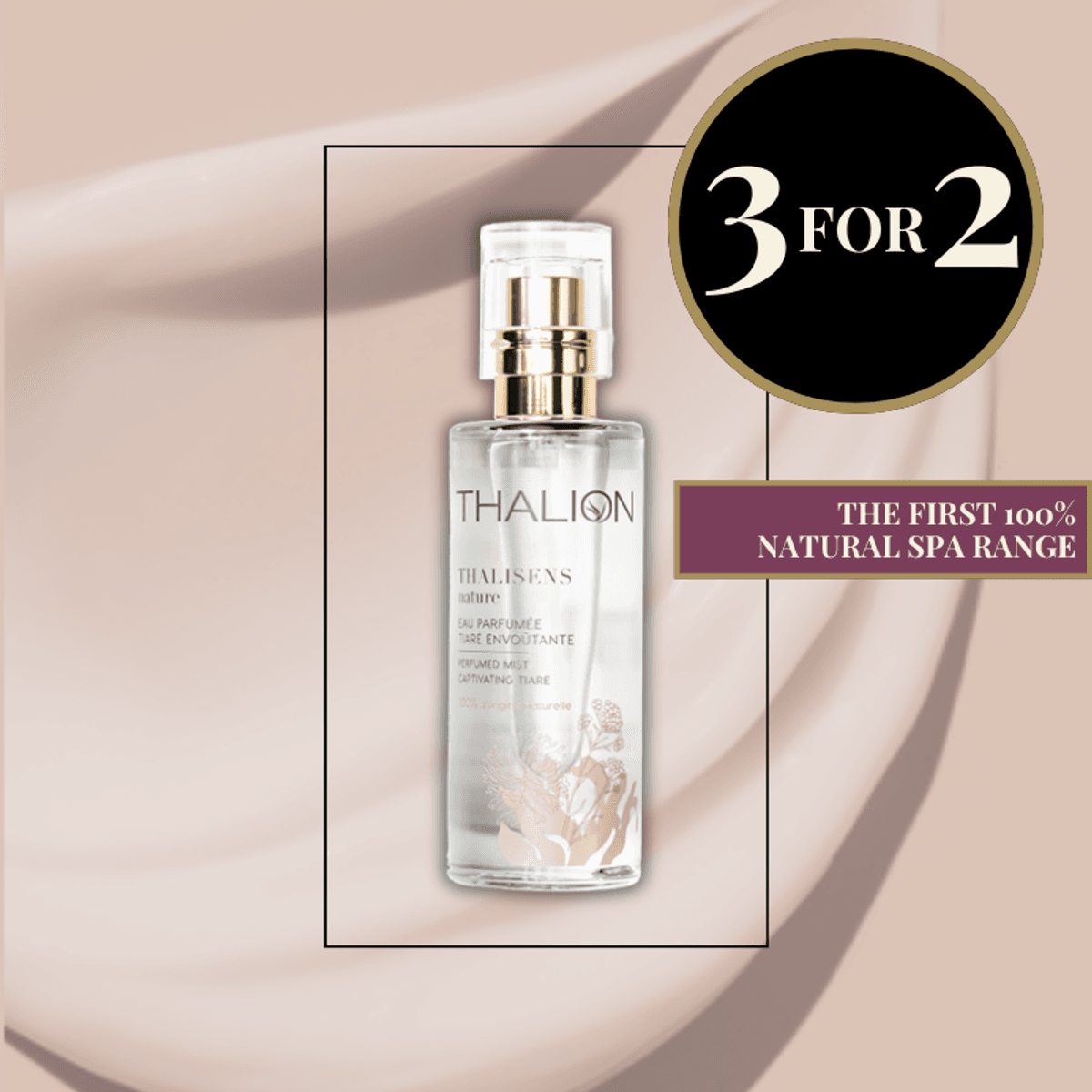 THALISENS NATURE PERFUMED MIST CAPTIVATING TIARE, 30 ML 